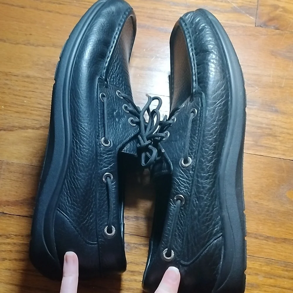 SAS Men's Black Leather Shoes Size 12